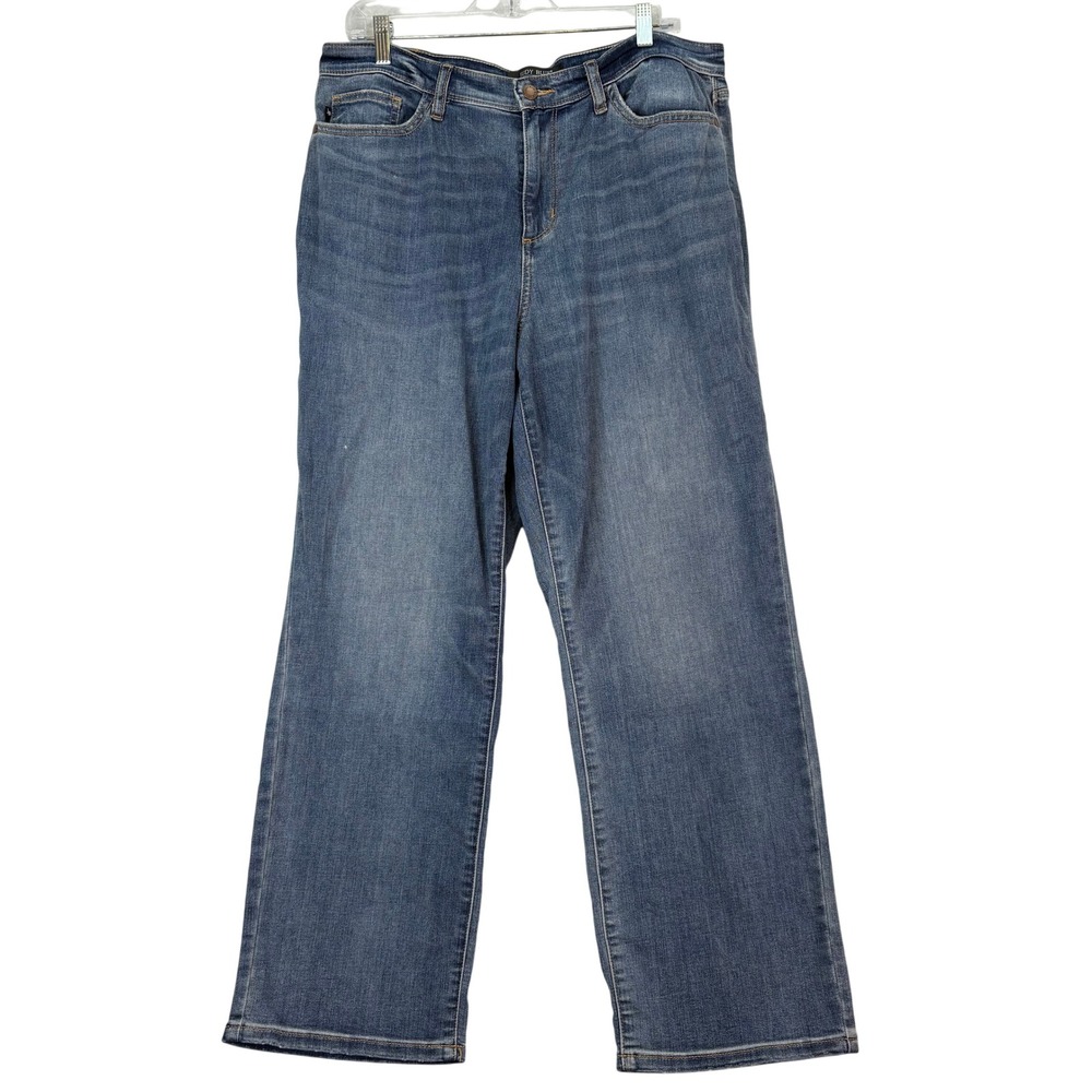 Judy Blue Straight Fit Stretch Med‎ Wash Denim Jeans Womens 13/31 Classic Casual